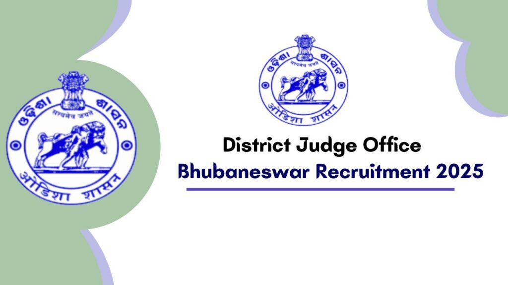 Khordha District Judge Office Recruitment