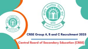 CBSE Recruitment 2025